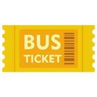 Image Describing Single Public Transportation Ticket