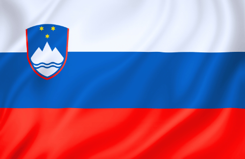 Image illustrating the big size flag of Slovenia