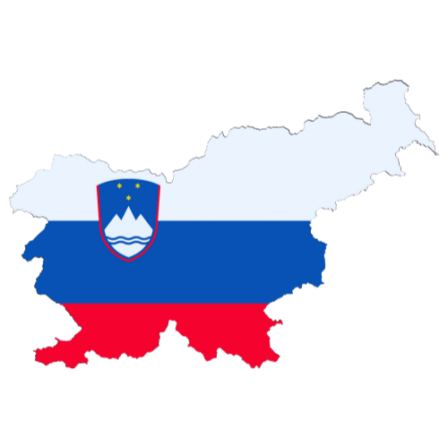 Pictorial representation of big size map of Slovenia