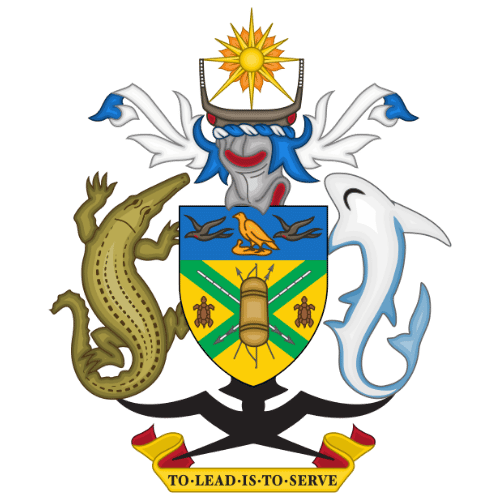 Image showing the big size coat of arms or embelem of Solomon Islands