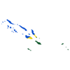 Pictorial representation of the map of Solomon Islands