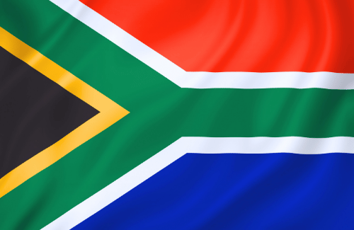 Image illustrating the big size flag of South Africa