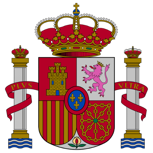 Image showing the big size coat of arms or embelem of Spain