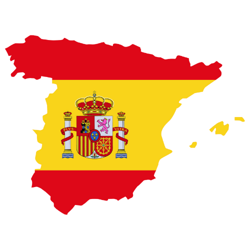 Pictorial representation of big size map of Spain