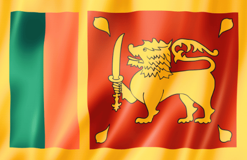 Image illustrating the big size flag of Sri Lanka