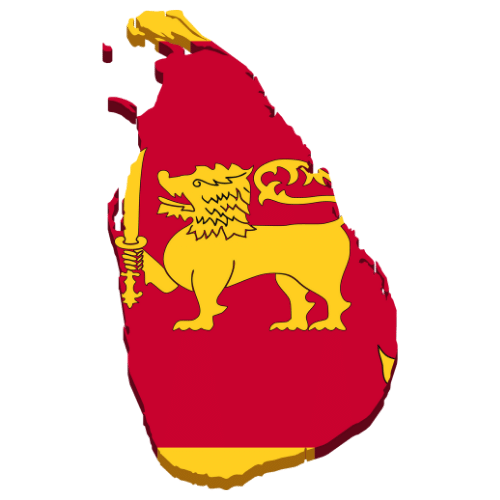 Pictorial representation of big size map of Sri Lanka