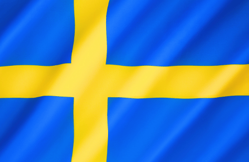 Image illustrating the big size flag of Sweden