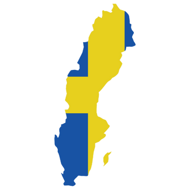 Pictorial representation of map of Sweden