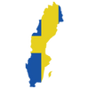 Pictorial representation of map of Sweden