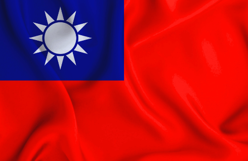 Image illustrating the big size flag of Taiwan