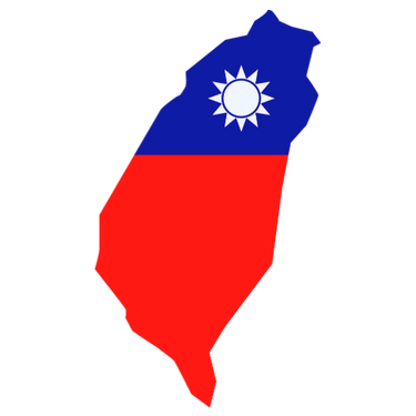 Pictorial representation of map of Taiwan