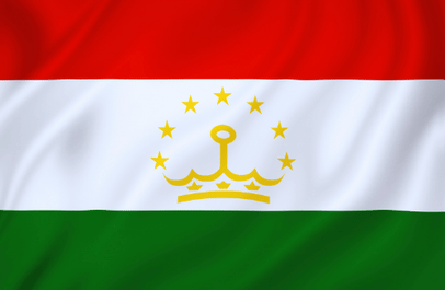 Image illustrating the flag of Tajikistan