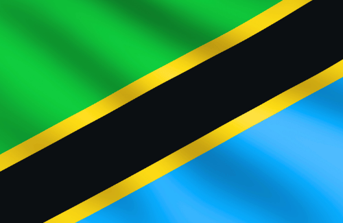 Image illustrating the big size flag of Tanzania