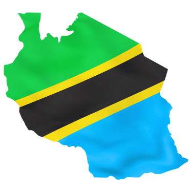 Pictorial representation of map of Tanzania