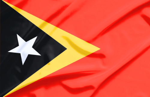 Image illustrating the big size flag of Timor-Leste