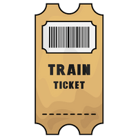 Image Describing Single Train Ticket