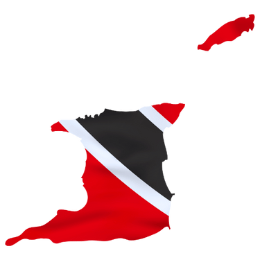 Pictorial representation of map of Trinidad and Tobago