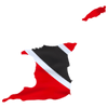 Pictorial representation of the map of Trinidad and Tobago