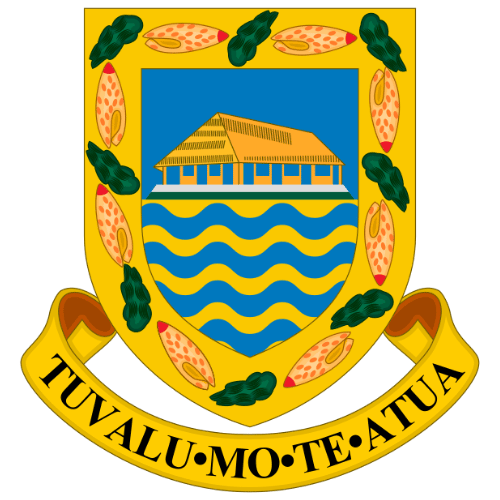 Image showing the big size coat of arms or embelem of Tuvalu