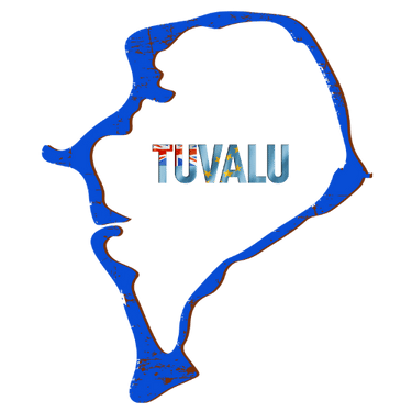 Pictorial representation of map of Tuvalu