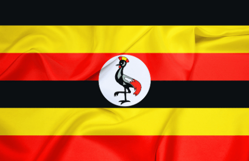 Image illustrating the big size flag of Uganda