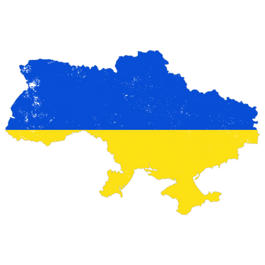 Pictorial representation of map of Ukraine