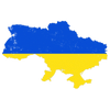 Pictorial representation of map of Ukraine