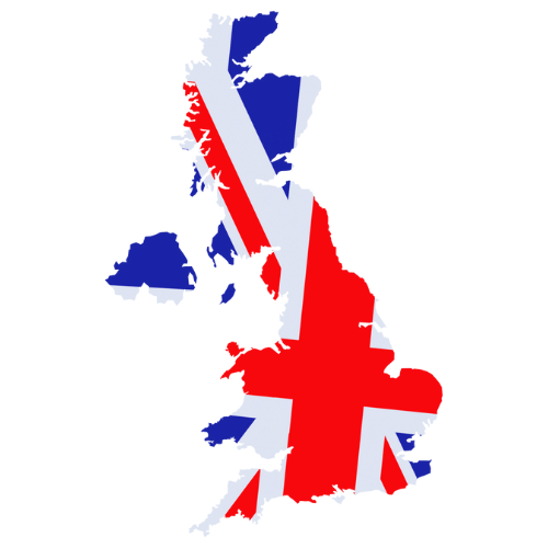 Pictorial representation of big size map of United Kingdom