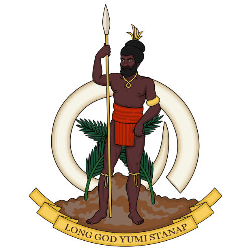 Image showing the big size coat of arms or embelem of Vanuatu