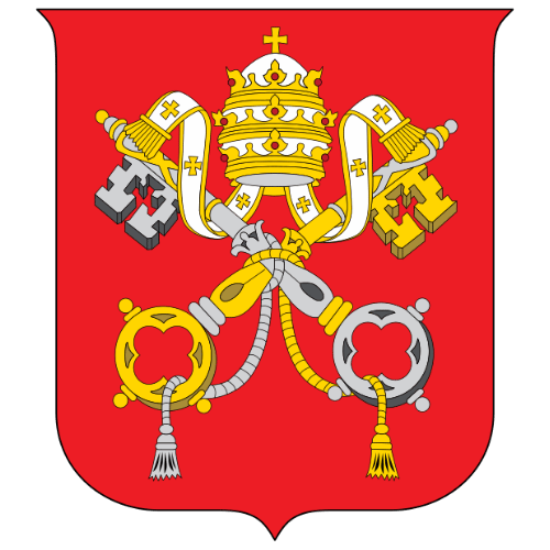 Image showing the big size coat of arms or embelem of Vatican City