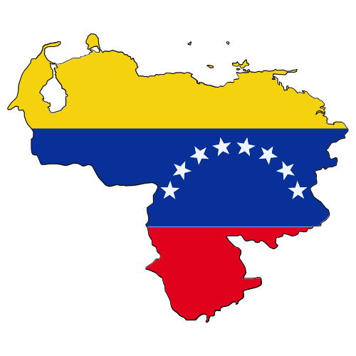 Pictorial representation of big size map of Venezuela