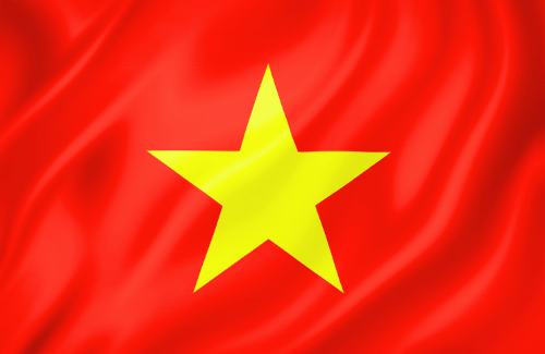 Image illustrating the big size flag of Vietnam