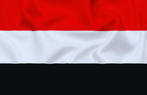 Image illustrating the big size flag of Yemen