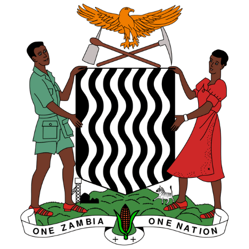 Image showing the big size coat of arms or embelem of Zambia