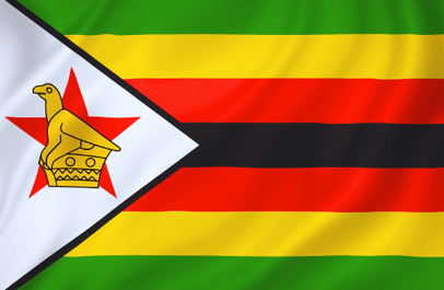 Image illustrating the flag of Zimbabwe